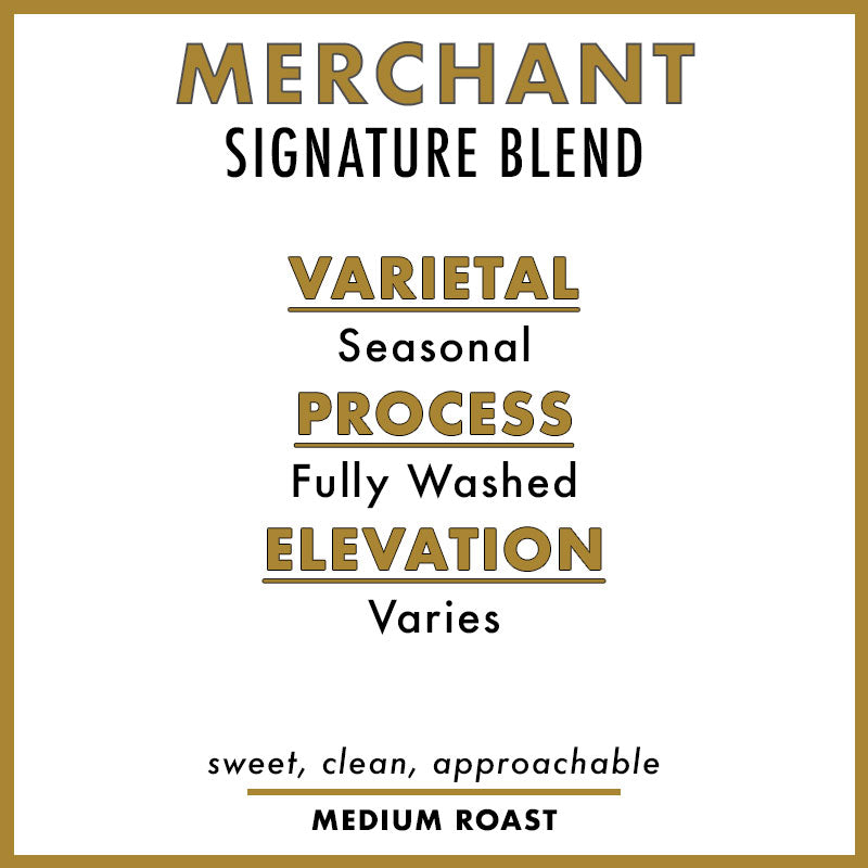 Timeless Coffee Merchant Blend Bag