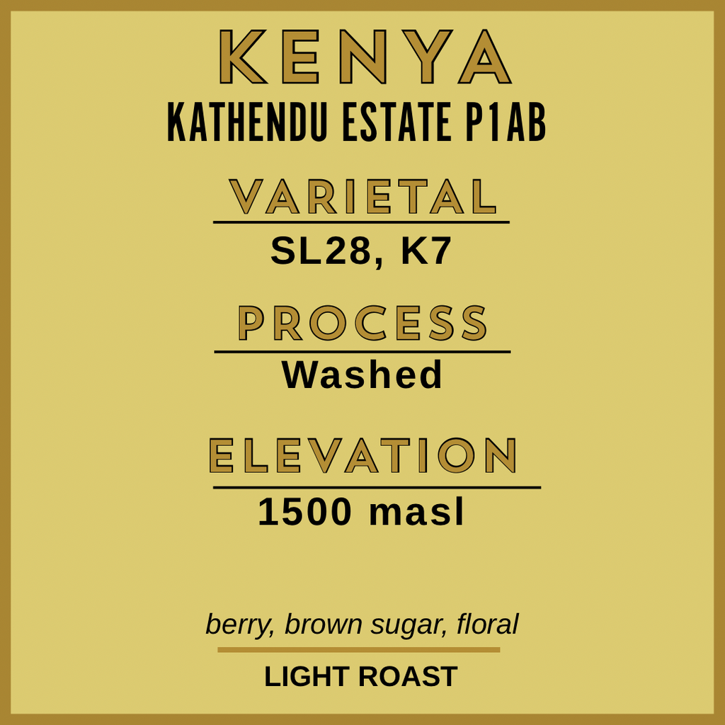 LIMITED OFFERING - KENYA KATHENDU ESTATE P1AB