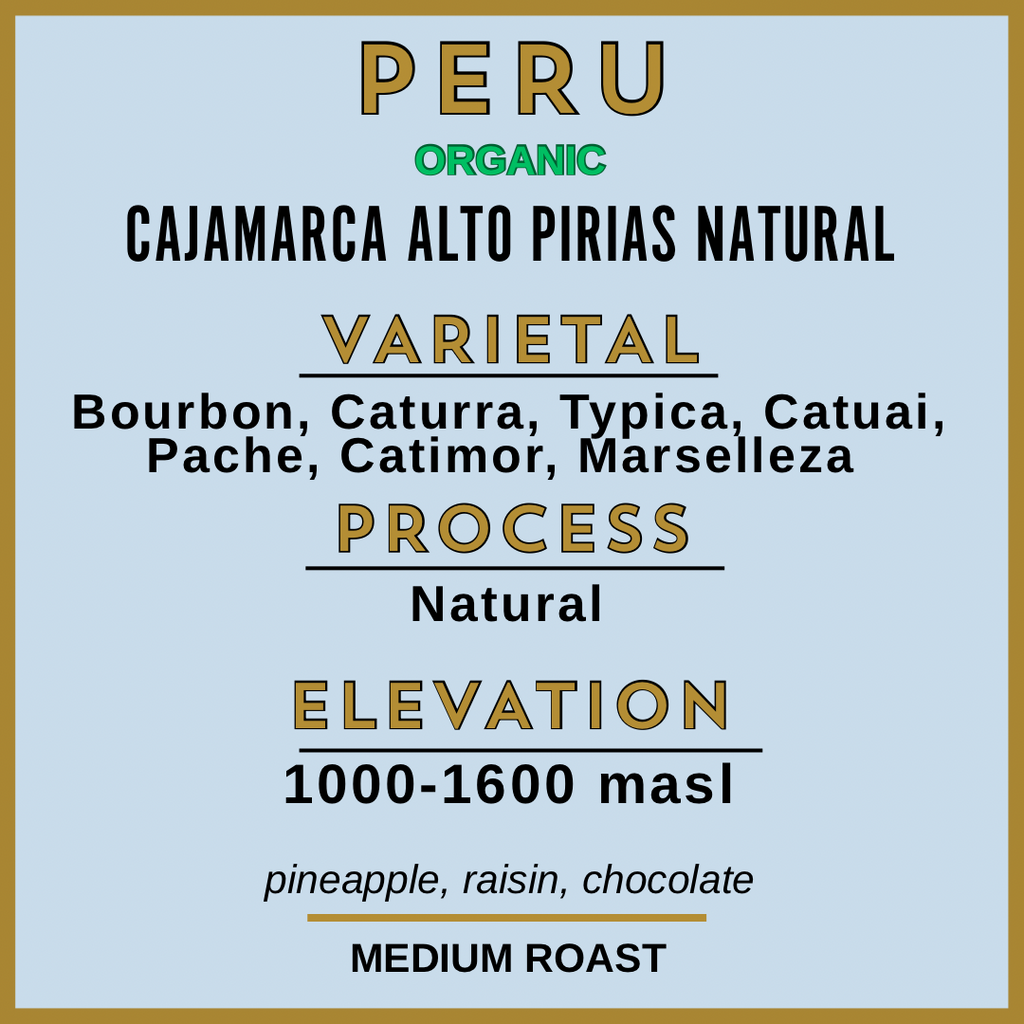 PERU - AMAZONAS LUCAS VEGA TORBISCO ORGANIC