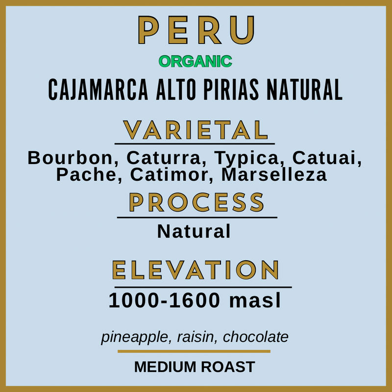 PERU - AMAZONAS LUCAS VEGA TORBISCO ORGANIC