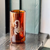 Amber Scorpion Double walled Glass