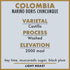 Timeless Coffee Roasters Colombia Nariño Doris Chincunque Coffee Details