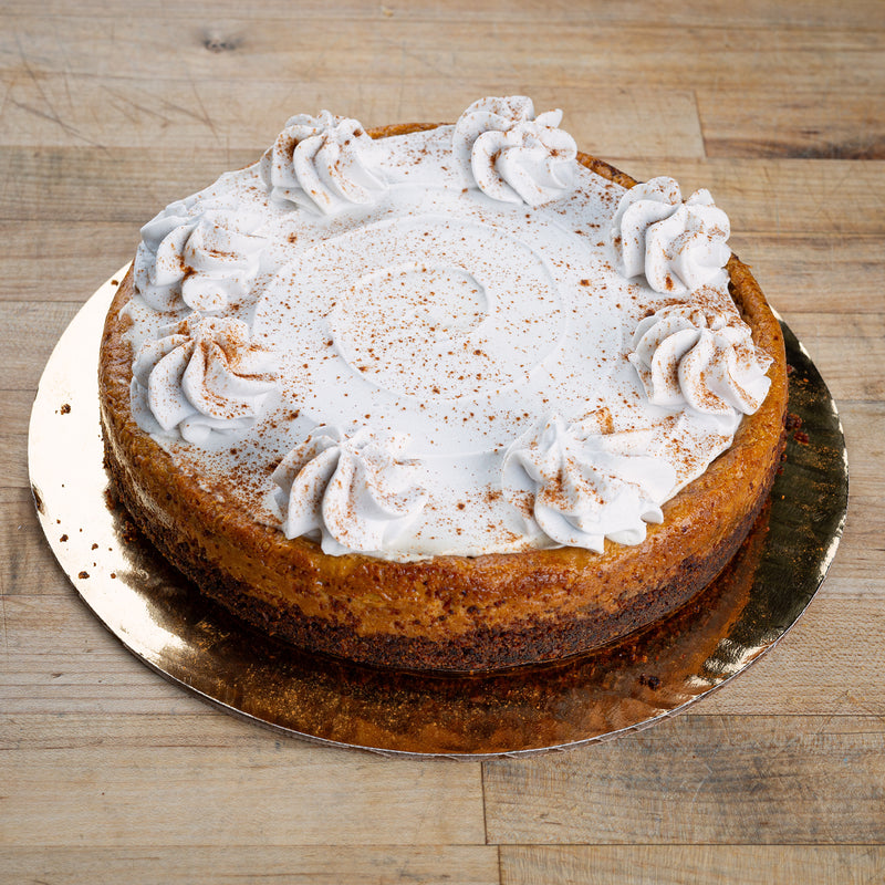 THANKSGIVING PRE-ORDERS -8" PUMPKIN CHEESECAKE (GF)