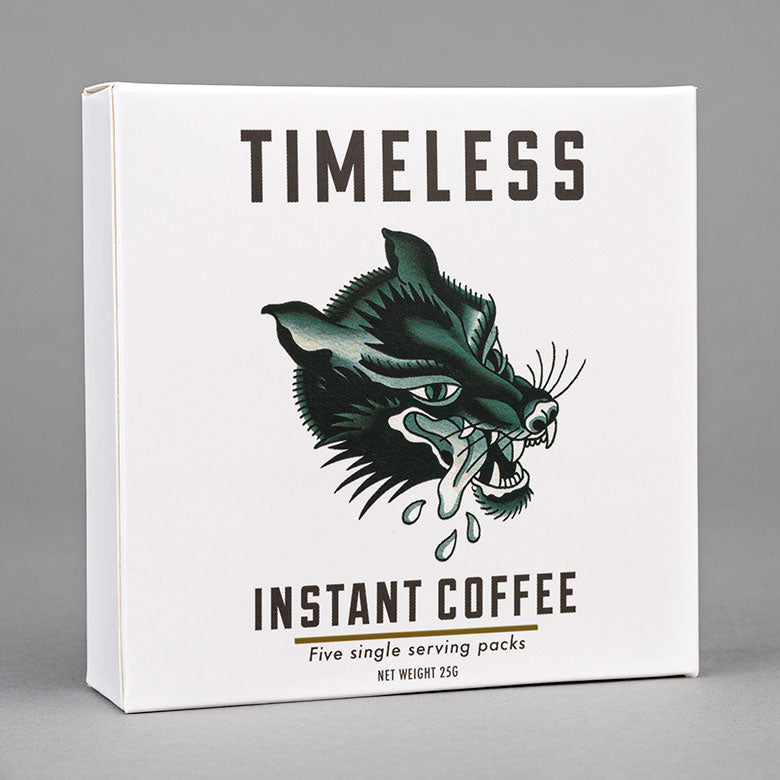 Timeless Coffee Roasters Instant Coffee Box Front